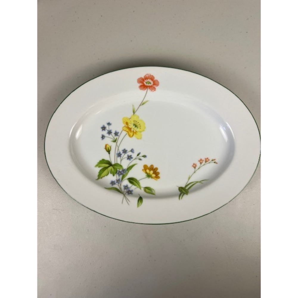 Castlecourt Fine‎ China April Flowers Oval Serving Platter 12 Inch Japan Floral